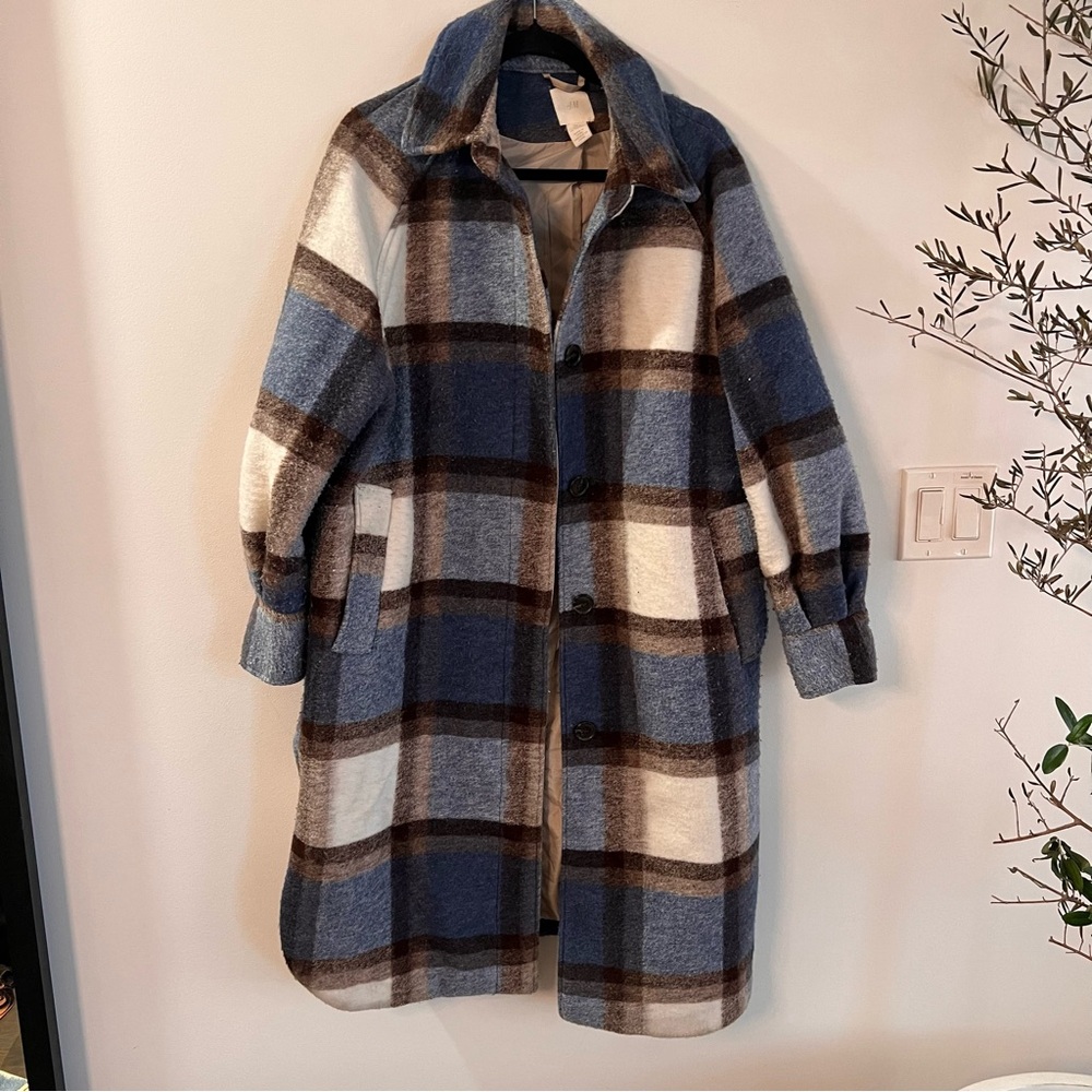 H&M Oversized Wool Blend Jacket - Size S